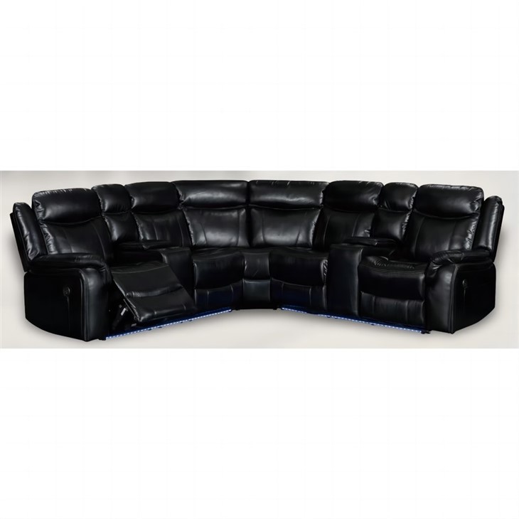 Advanced Bright Leather Corner Recliner Sofa