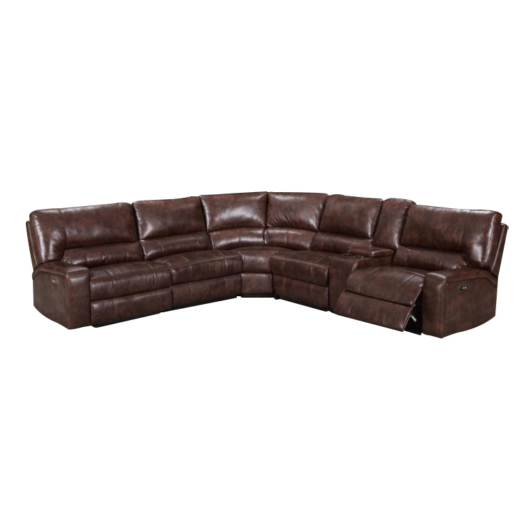 Intelligent Leather Recliner Sofa With Large Corner