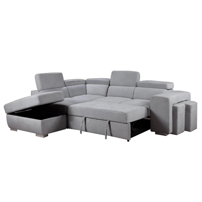 Fabric Combined Storage Sofa Bed