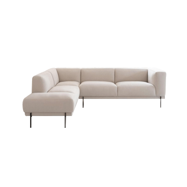 L-Shaped Fabric Minimalist Sofa