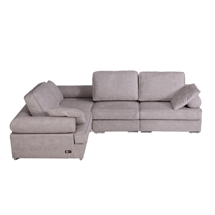 3-Piece Modern Korean Fabric Sectional