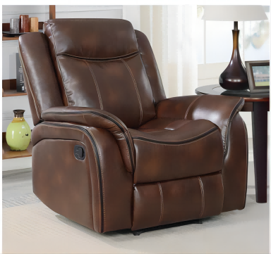 Classic Power Reclining Leather Loveseat