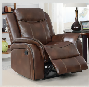 Classic Power Reclining Leather Loveseat