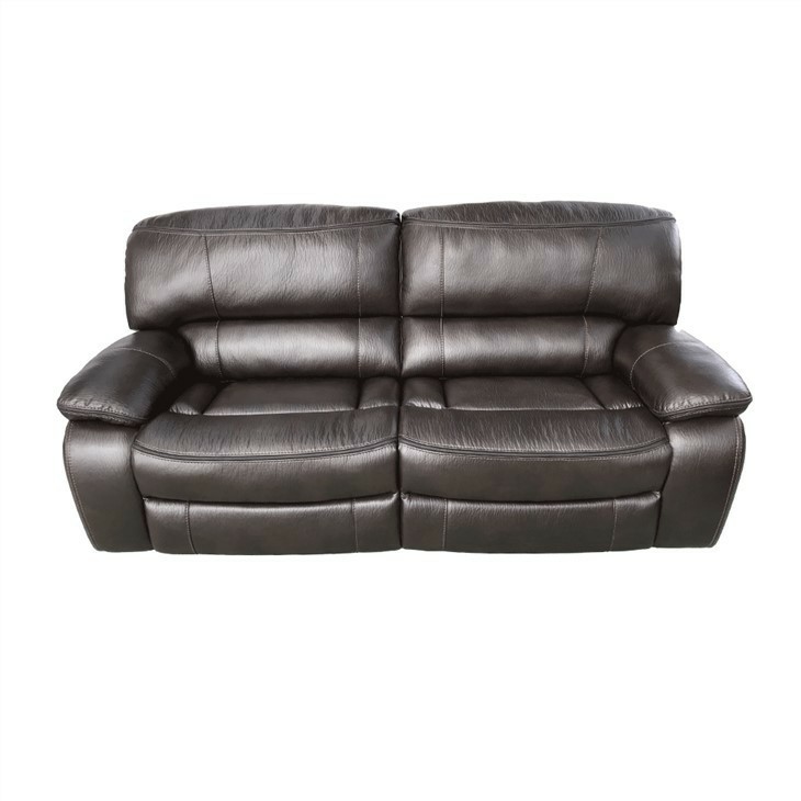 Pillow Top Arm Power Recllining Leather Loveseat