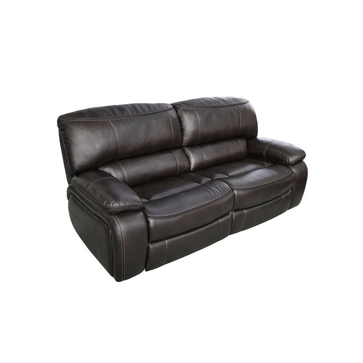 Pillow Top Arm Power Recllining Leather Loveseat