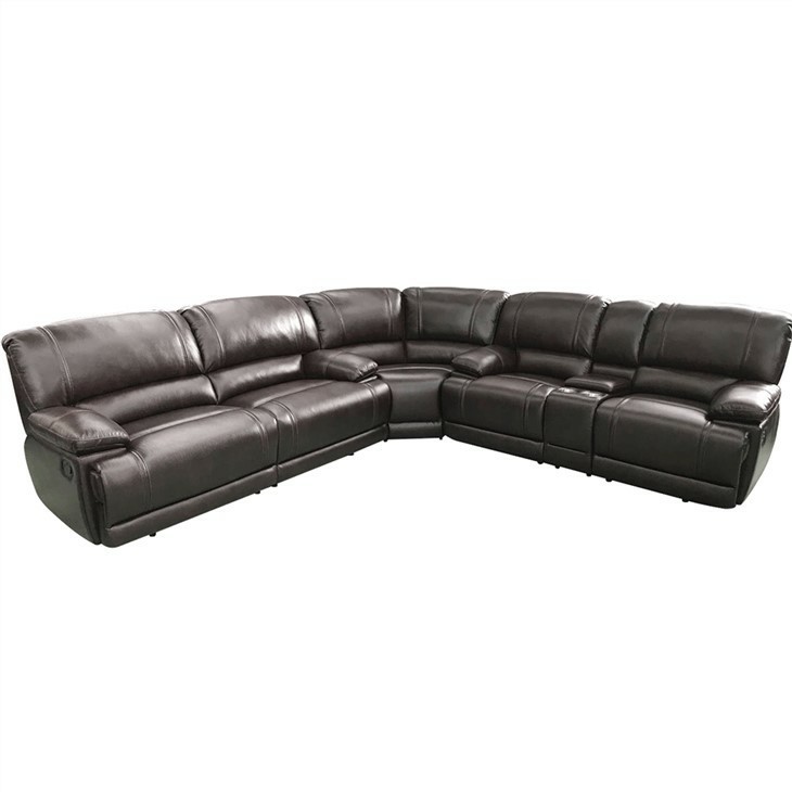 Pillow Top Arm Power Recllining Leather Loveseat