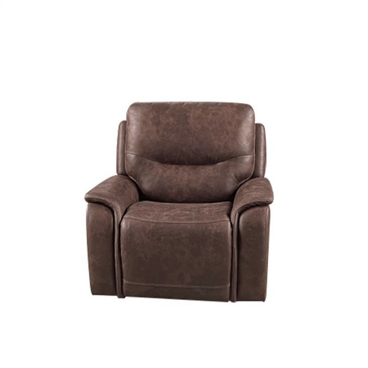 Contemporary Pillow Top Arm Power Reclining Loveseat With Console