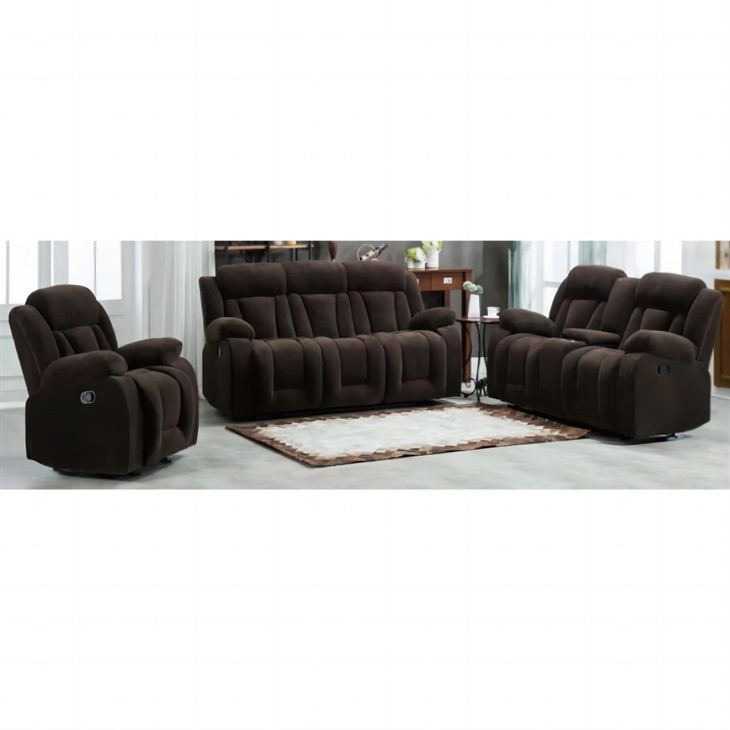 Classic Fabric Tripie Recliner Sofa