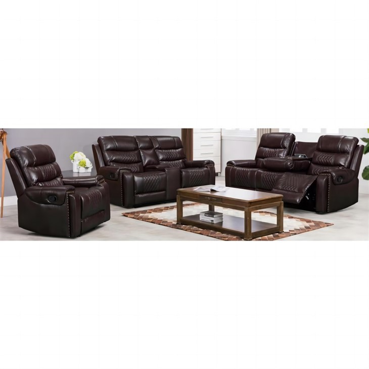 Classic Leather Intelligent Recliner Sofa