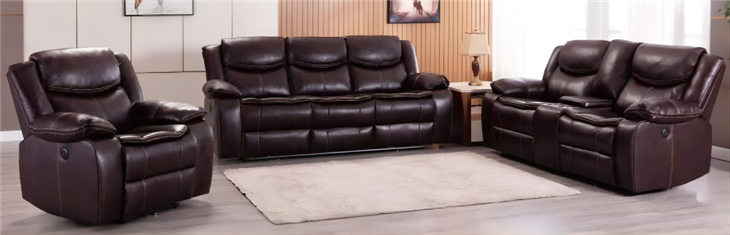 Classic Leather Electric Combined Sofa