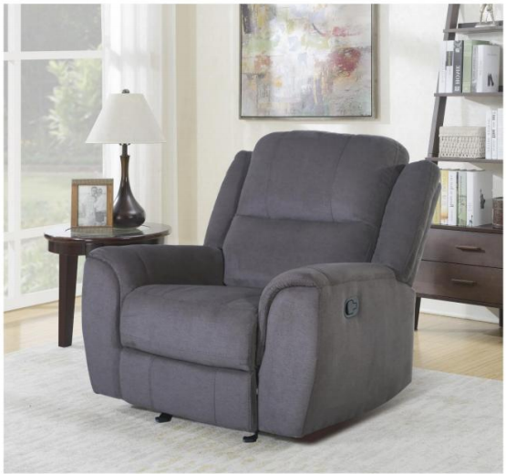 Pure Grey Power Reclining Fabric Sofa