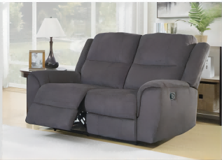 Pure Grey Power Reclining Fabric Sofa