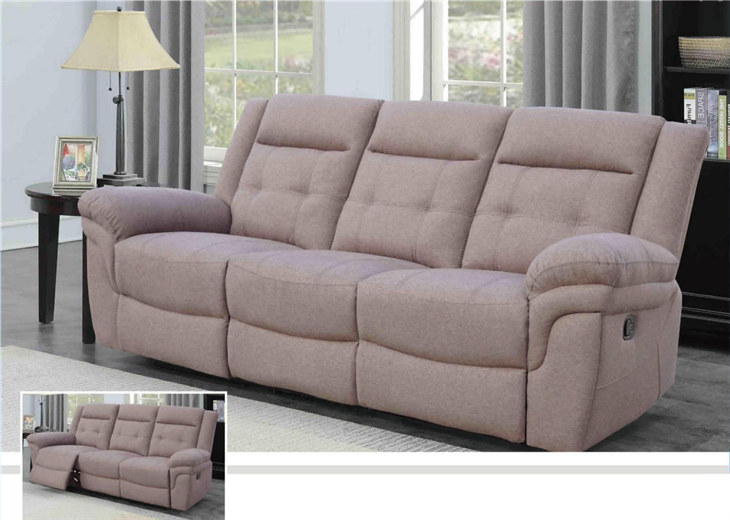 Manual Technology Cloth Recliner Sofa