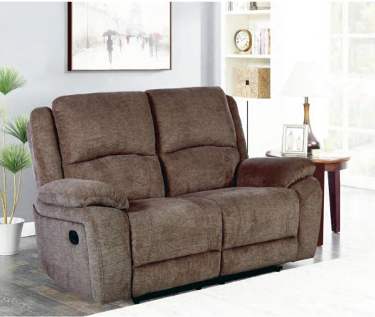 Light Brown Power Reclining Fabric Sofas