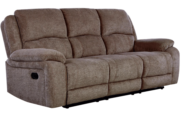 Light Brown Power Reclining Fabric Sofas