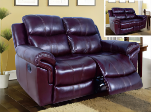 Classic Contemporary Power Reclining Leather Sofas