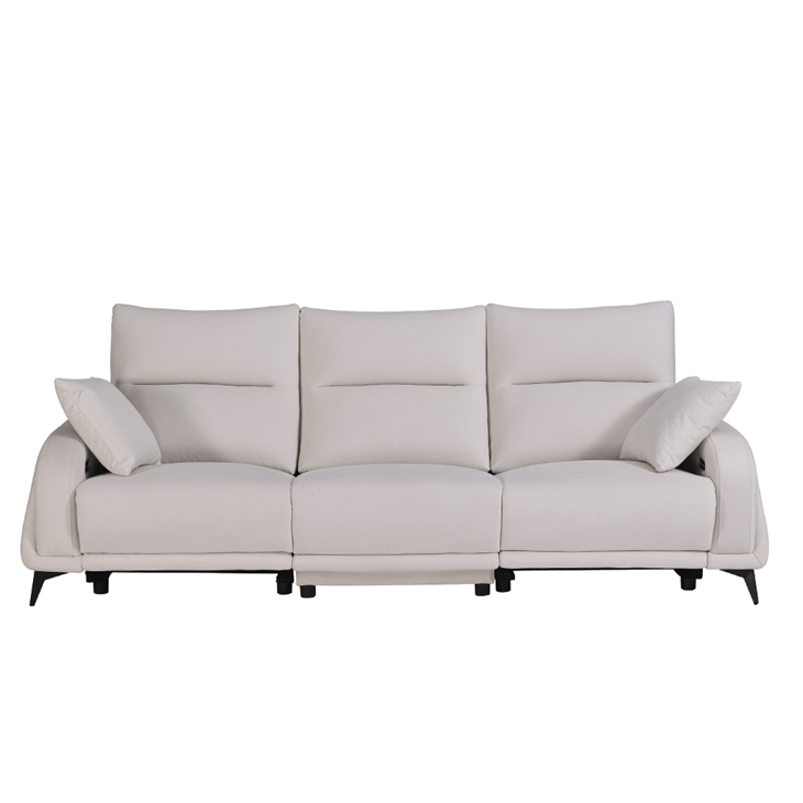 Simple And Trendy South Korean Power Reclining Fabric Sofa