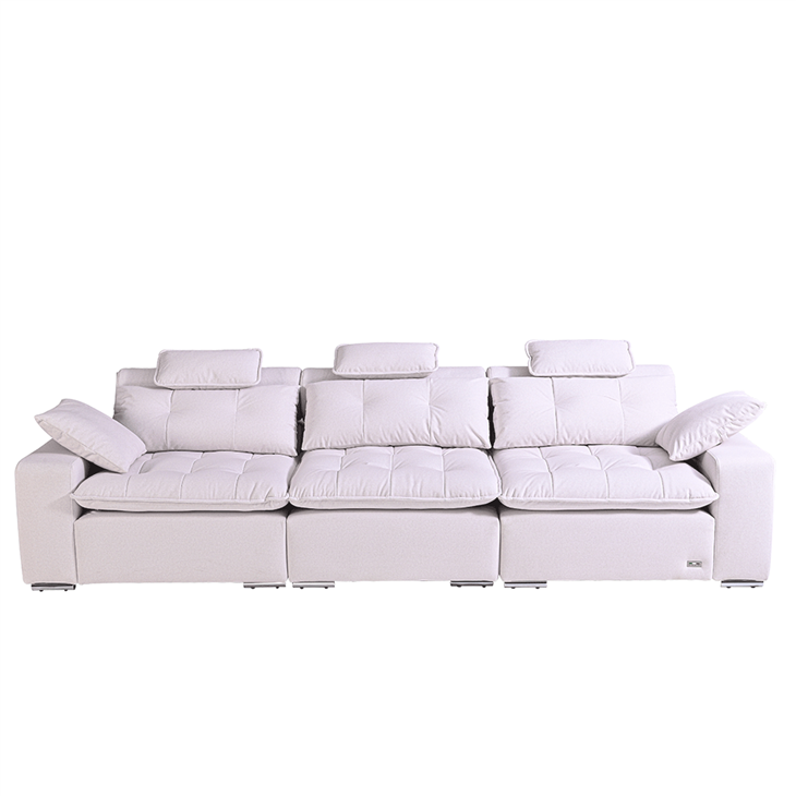 Pure White Modern Style Sectional