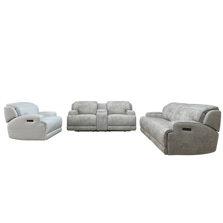 European Style White Power Reclining Sofa