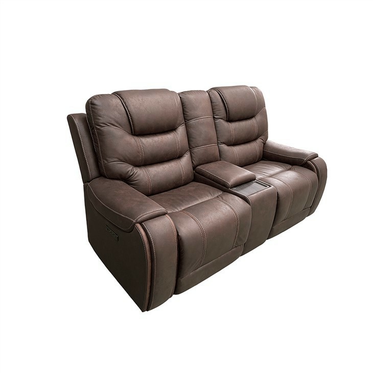 Modern Style Brown Power Reclining Sofa