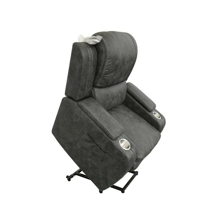 Contemporary Black Power Reclining SofaLift Recliner