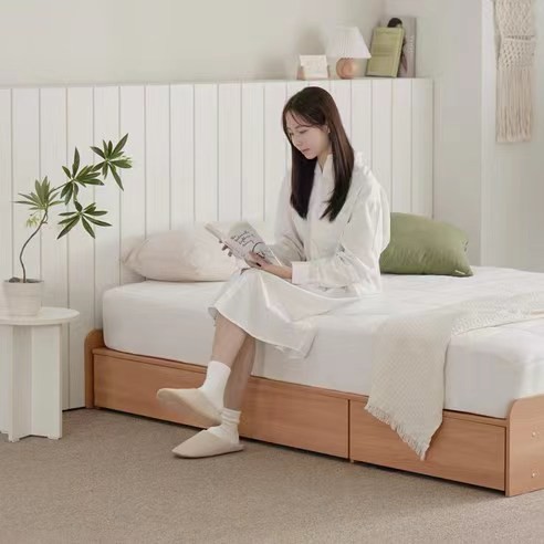 Bed Frame With Three Drawers Without A Headboard Q