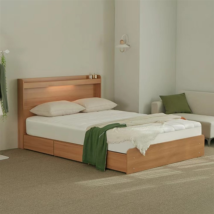 Luxury LED Triple-Drawer Bed Frame Q