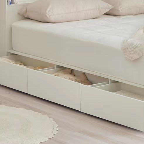 Luxury LED Triple- Drawer Bed Frame SS